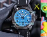 Replica Breitling Avenger Blue Dial Black Bezel Black Non woven fabric Strap Watch 43mm